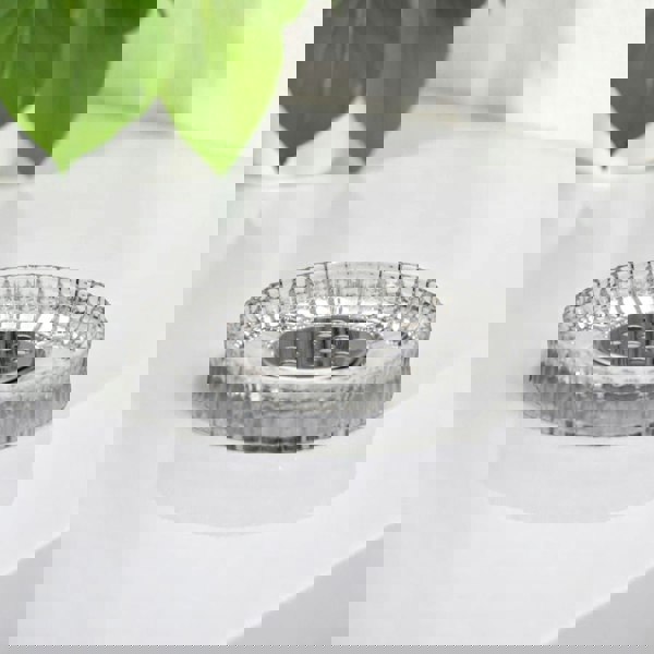 Showerdrape Regent Ribbed Glass Chrome 3 Piece Bathroom Accessory Set