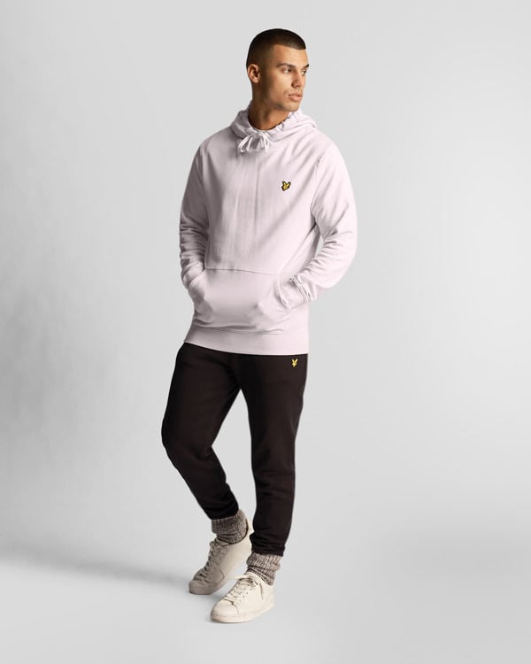 Lyle & Scott Branded Pull-over Hoodie - Light Pink