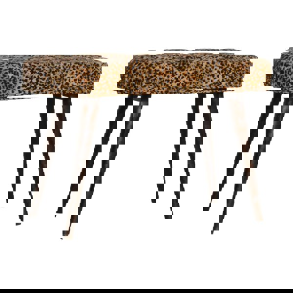 Artisan Furniture Leopard Print Deep Button Bench