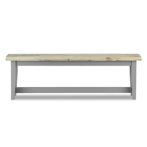 Statement Furniture Florence Solid Acacia Hardwood Dining Bench 140cm Long