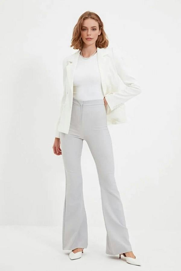 WOVCOR Flare Bootcut Woven Trousers