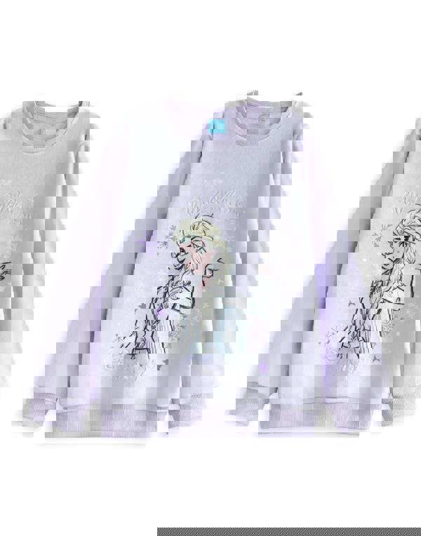 Disney Frozen Girls Purple Elsa Long Sleeve Long Leg Pyjama Set