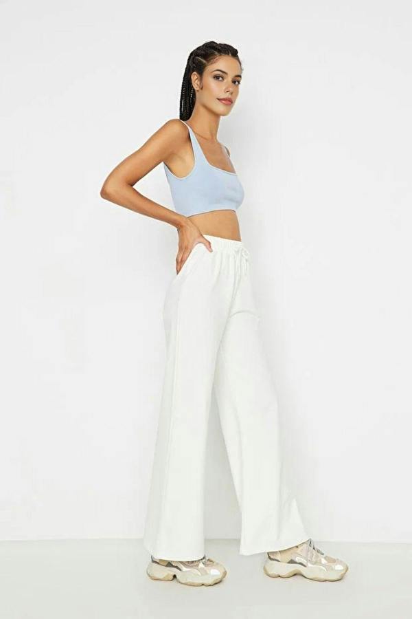 WOVCOR Cotton Wide Leg Thin Knit Jogger