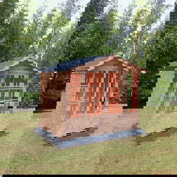 Shire Delmora 8x6 Summerhouse Shiplap Interlock Cladding