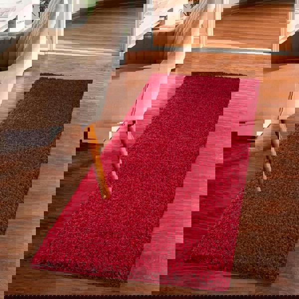Smart Living Shaggy Rug - Red