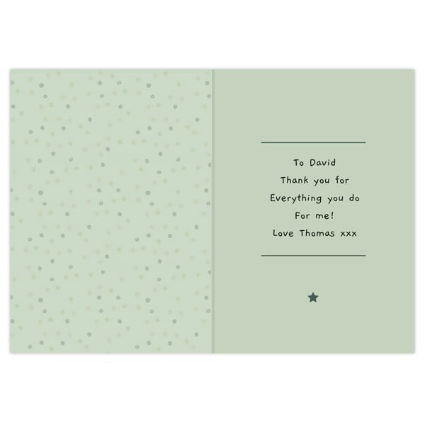 Personalised Memento Company Personalised 'You're Like a Dad to Me' Card