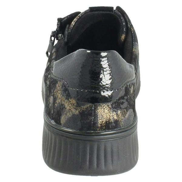 Remonte Ladies Remonte Floral Leaf Pattern Leather Trainers D2E02