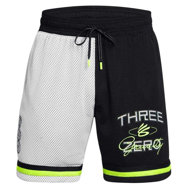 Under Armour Unisex Adult Stephen Curry Basketball Shorts - Grey/Black/Yellow - 