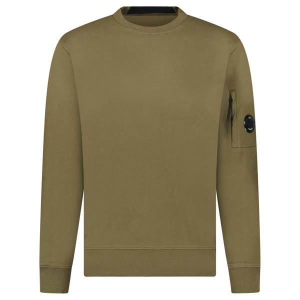 CP Company Diagonal Raised Lens Sweatshirt Khaki - chancefashionco