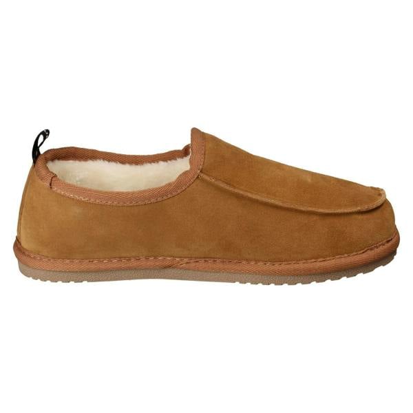 Hush Puppies Mens Hush Puppies Suede Leather Faux Fur Cosy Loungewear Slippers Charles