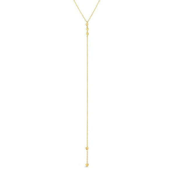 Gold Trip Little Hearts Lariat Necklace