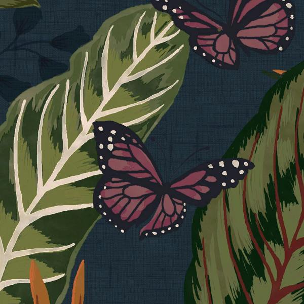 Envy Eden Floral Wallpaper - Night - 10m