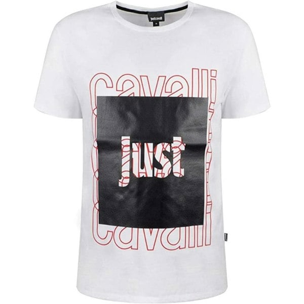 Just Cavalli Box Logo T-Shirt - White