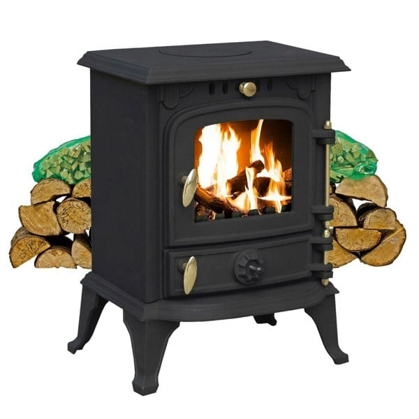 RoyalFire Royal Fire 4.5kW Cast Iron Multifuel Stove + Firewood Starter Kit