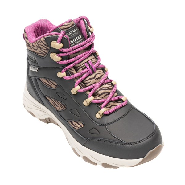 Regatta Womens Vendora Zebra Walking Boots - Dark Chocolate