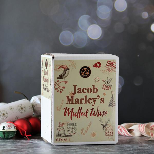 Celtic Marches 2 x Jacob Marley's Mulled Wine 5.5% 3L Box (5.27 Pints each)