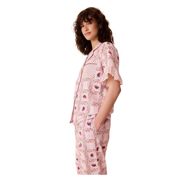 Cath Kidston Womens/Ladies Strawberry Pyjama Set - Pink/Red - 