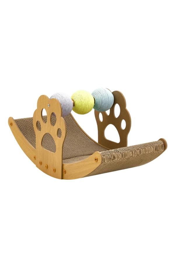 Living and Home 3 In 1 Cat Rocking Bed Scratching Chair