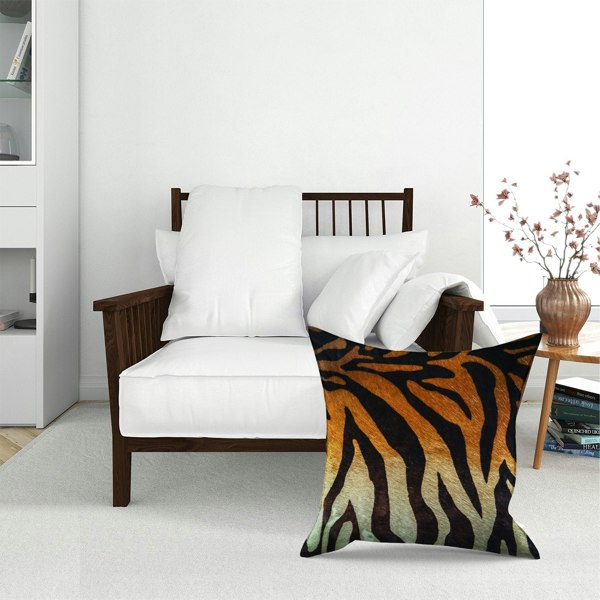 Warren Reed Tiger Skin Print Floor Cushion