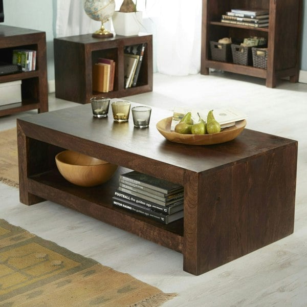 IH Design Maxen Mango Contemporary Coffee Table Large