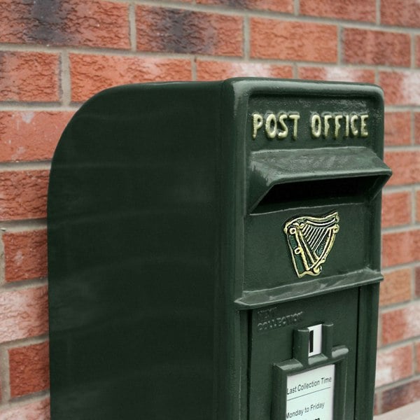 Monstershop Green Irish Post Box with Stand