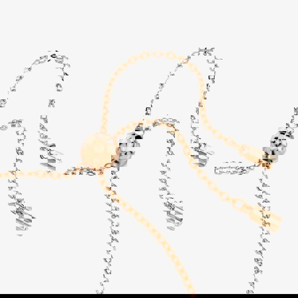 Swarovski Matrix Rose Gold Tone Plated White Zirconia Tennis Bracelet 5730706