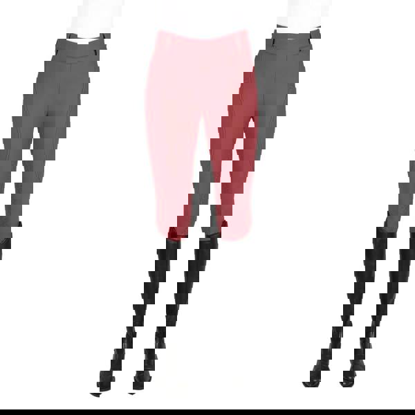 Coldstream Womens/Ladies Horse Riding Tights - Burgundy - 