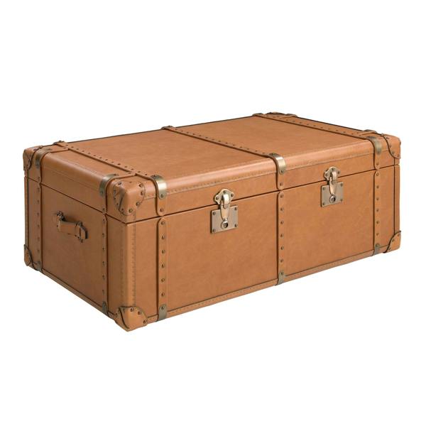 Angel Cerdá Brown Leather Trunk 2146