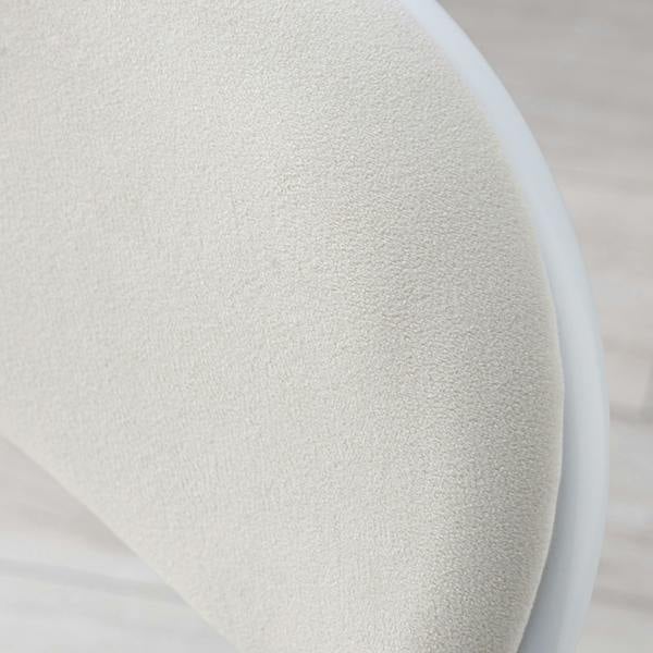 A.Unique Home Premium Metal Velvet Folding Chair - (1 x Chair - White)