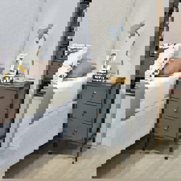 Swish Furniture Alva 3 Drawer Bedside