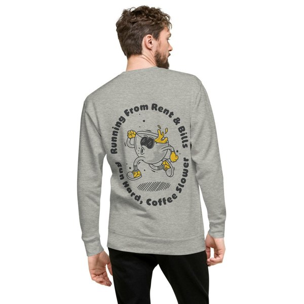 ANCHOR & CREW x GUSTATORY Coffee Over Bills Cotton Blend Embroidered Sweatshirt