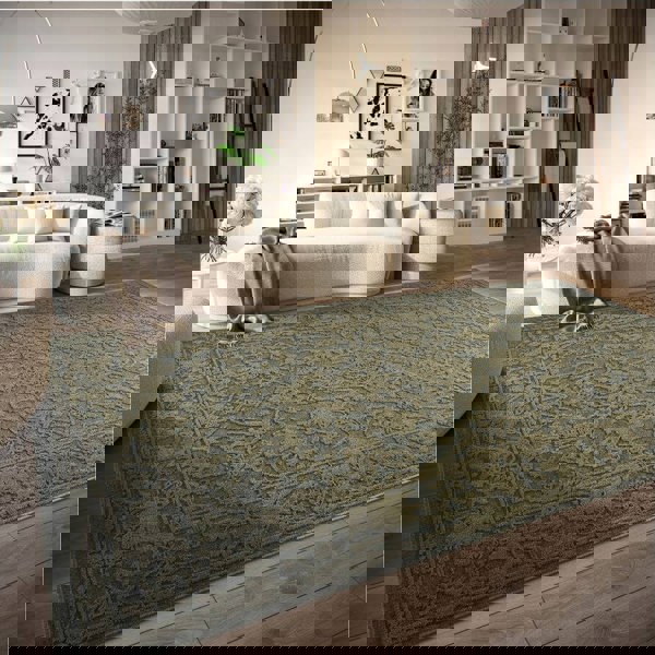 The Rugs Floral Design Soft Pile Rug for Elegance