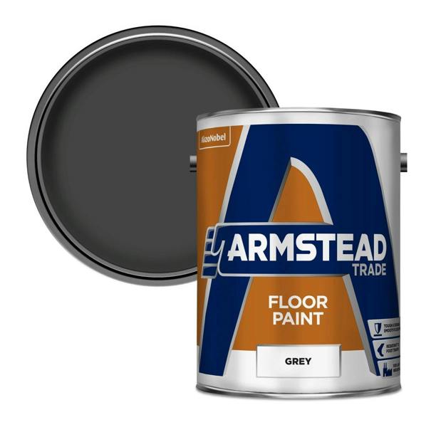 Armstead Trade Floor Paint Grey 5L Pack of 2
