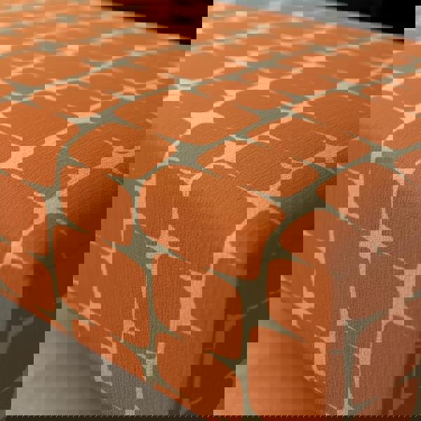 Multi-functional stitched lid ottoman bench serving as coffee table