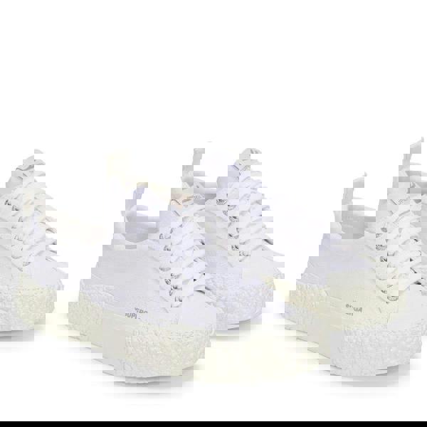 Superga Unisex Adult 2660 Stripe Big Bumpers Trainers - White/Off White - 