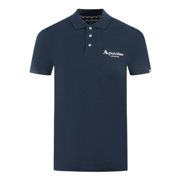 Aquascutum London Classic Polo Shirt - Navy Blue