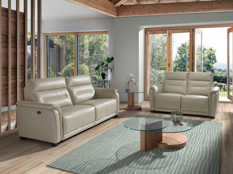 Angel Cerdá Round tempered glass and walnut coffee table 2019
