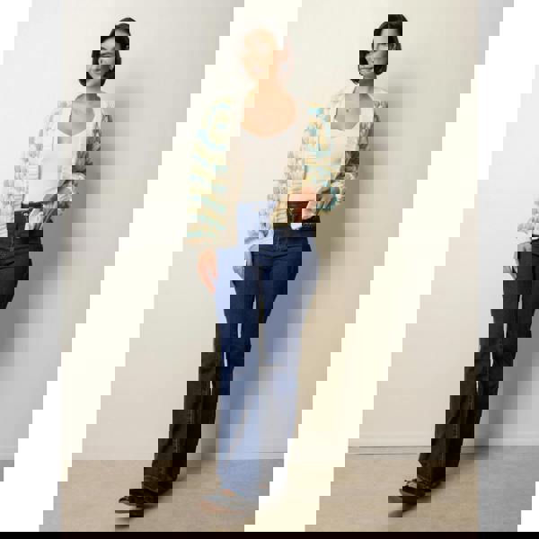 Blue Vanilla Multicoloured Striped Cardigan