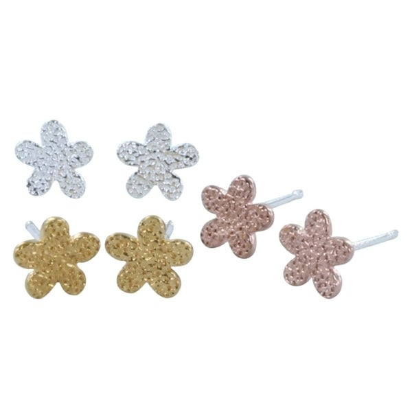 Lazy Daisy Sterling Silver Stud Earrings - Reeves & Reeves