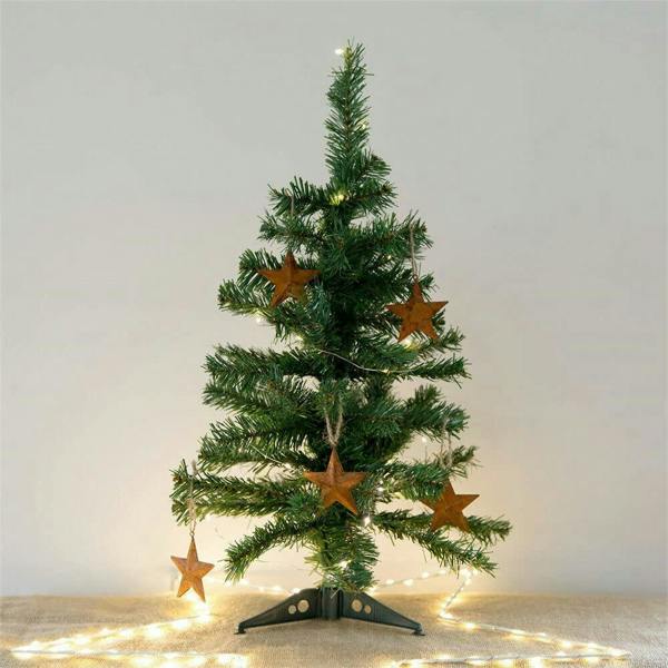 2ft to 6ft Artificial Canadian Pine Christmas Tree in Green PVC, Indoor and Covered Outdoor Use image 1