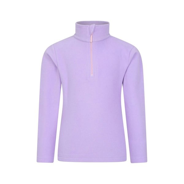 Mountain Warehouse Childrens/Kids Camber II Half Zip Fleece Jacket - Lilac