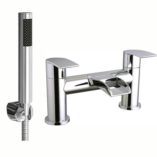 Flode Femund | Bath Shower Mixer | Including Handset and Holder | Chrome