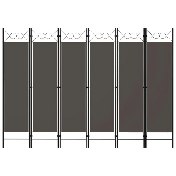 Berkfield 6-Panel Room Divider Anthracite 240x180 cm
