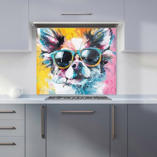 Warren Reed - Designer Chic Chihuahua in Sunglasses Kitchen Splashback