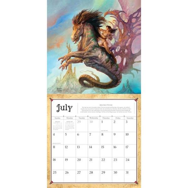 Boris Vallejo & Julie Bell's Fantasy Calendar 2027, Wall Calendars, Month To View, Art, Gift
