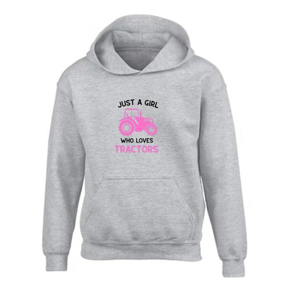 Girls Tractor Hoodie - CL007