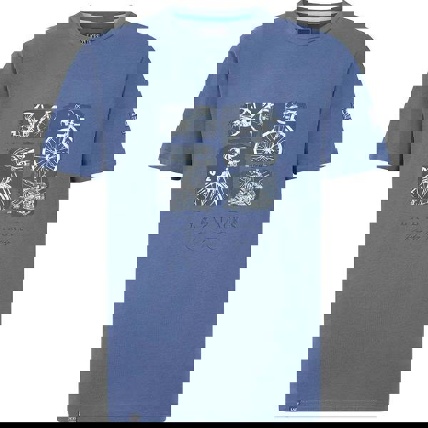 Lazy Jacks Mens Bicycle Cotton T-Shirt - Denim