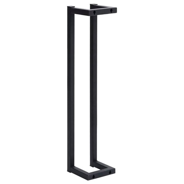 Berkfield Towel Rack Black 12.5x12.5x60 cm Iron