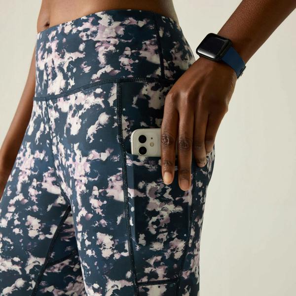 Dare 2B Womens/Ladies Influential II Abstract Leggings - Navy Ink - 