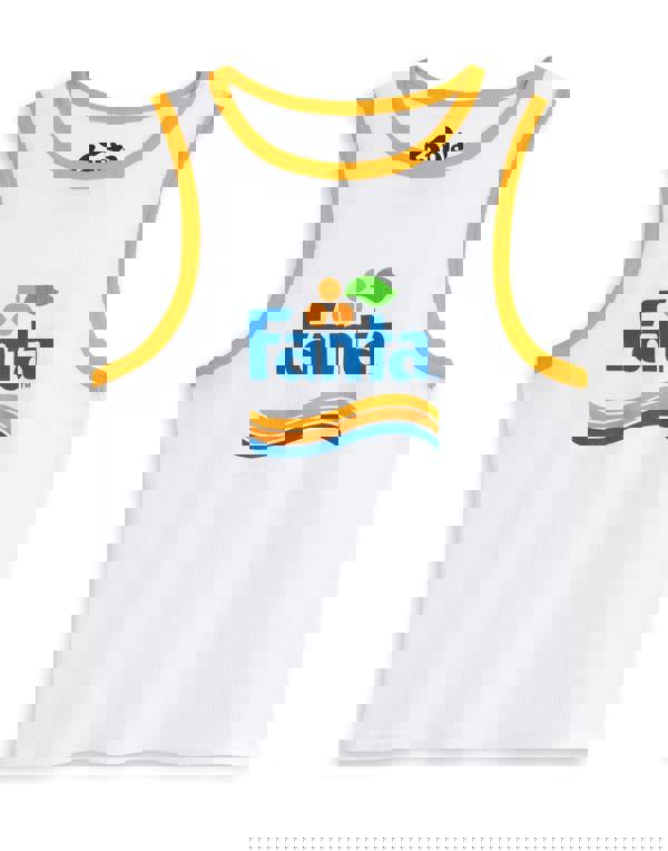 Coca Cola Womens Orange Fanta Vest and Shorts Pyjama Set